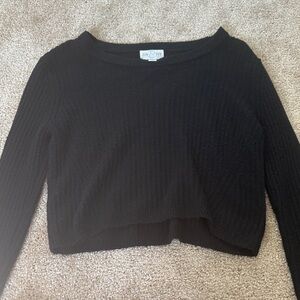 Jun and Ivy black cropped sweater